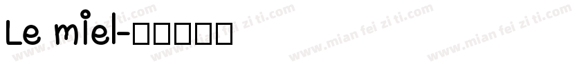 Le miel字体转换